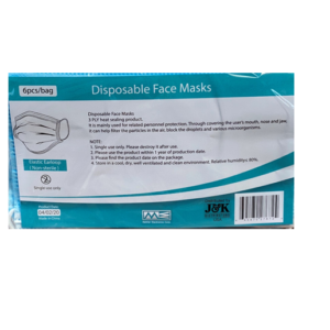 Face Mask Civilian 3PLY - 6 Count
